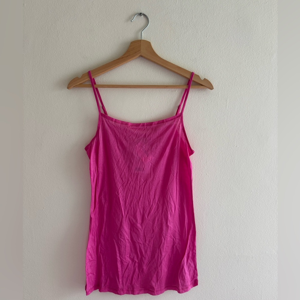 NWT Hanro spaghetti tank top paper touch pretty pink small